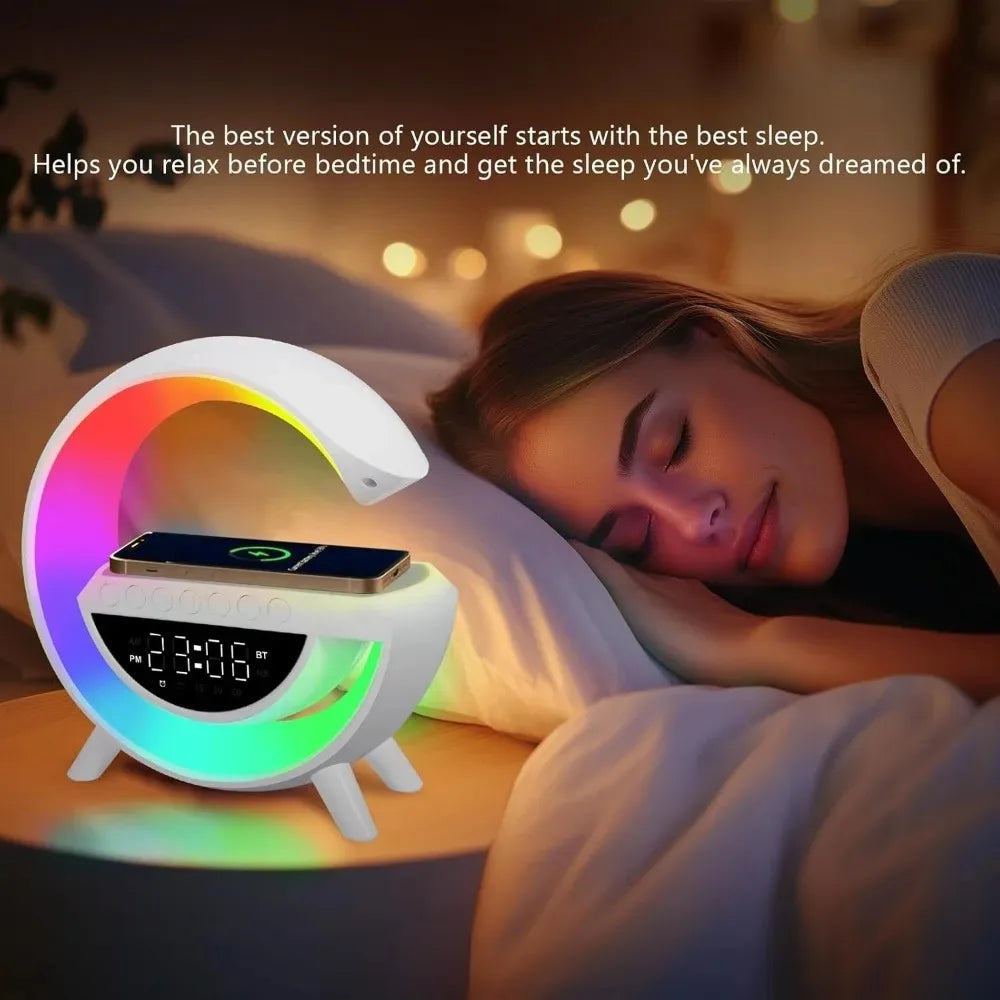 JULEV Dock — Wireless Charging Alarm Clock & Speaker