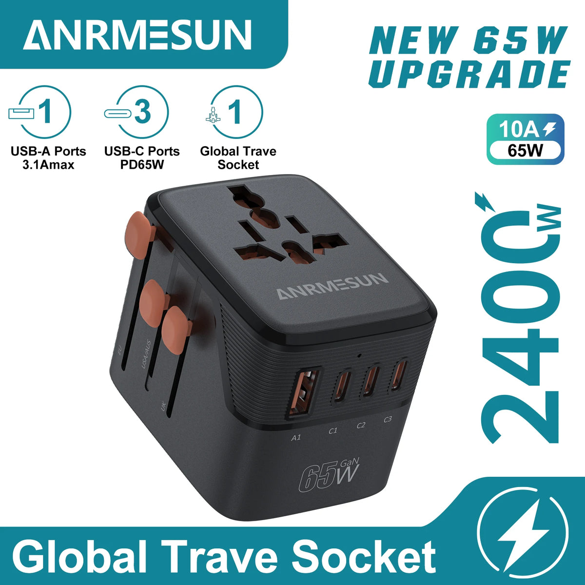 JULEV Voyage — Universal Travel Adapter