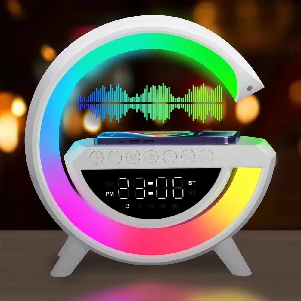 JULEV Dock — Wireless Charging Alarm Clock & Speaker