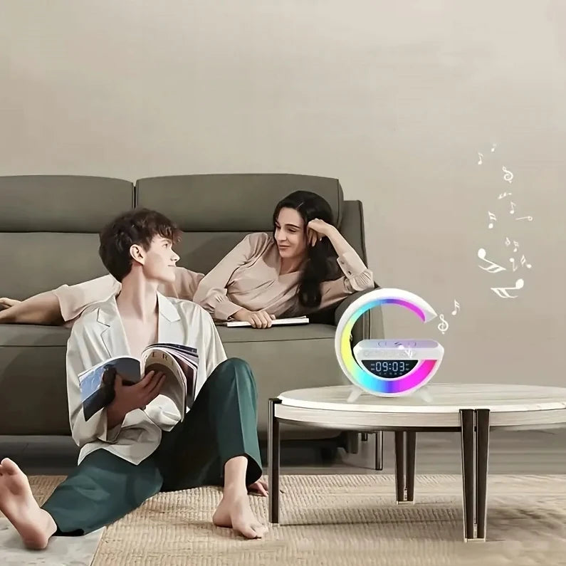 JULEV Dock — Wireless Charging Alarm Clock & Speaker