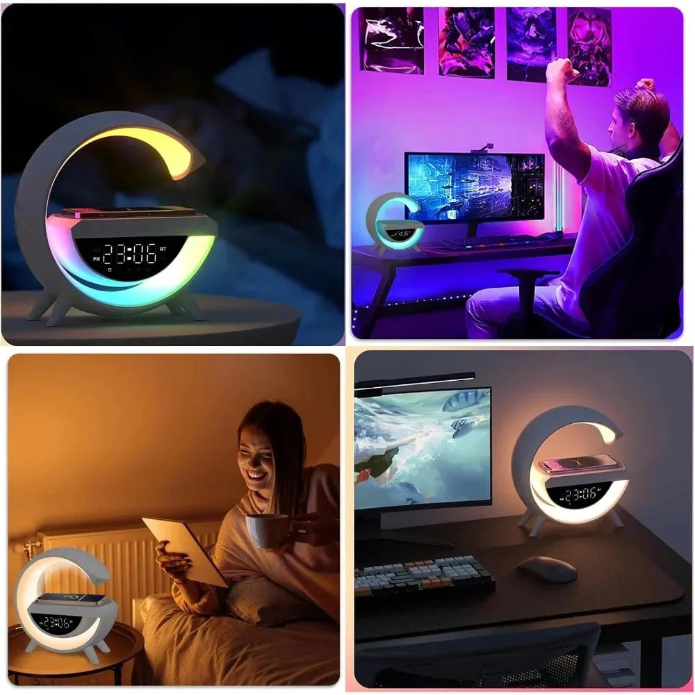 JULEV Dock — Wireless Charging Alarm Clock & Speaker