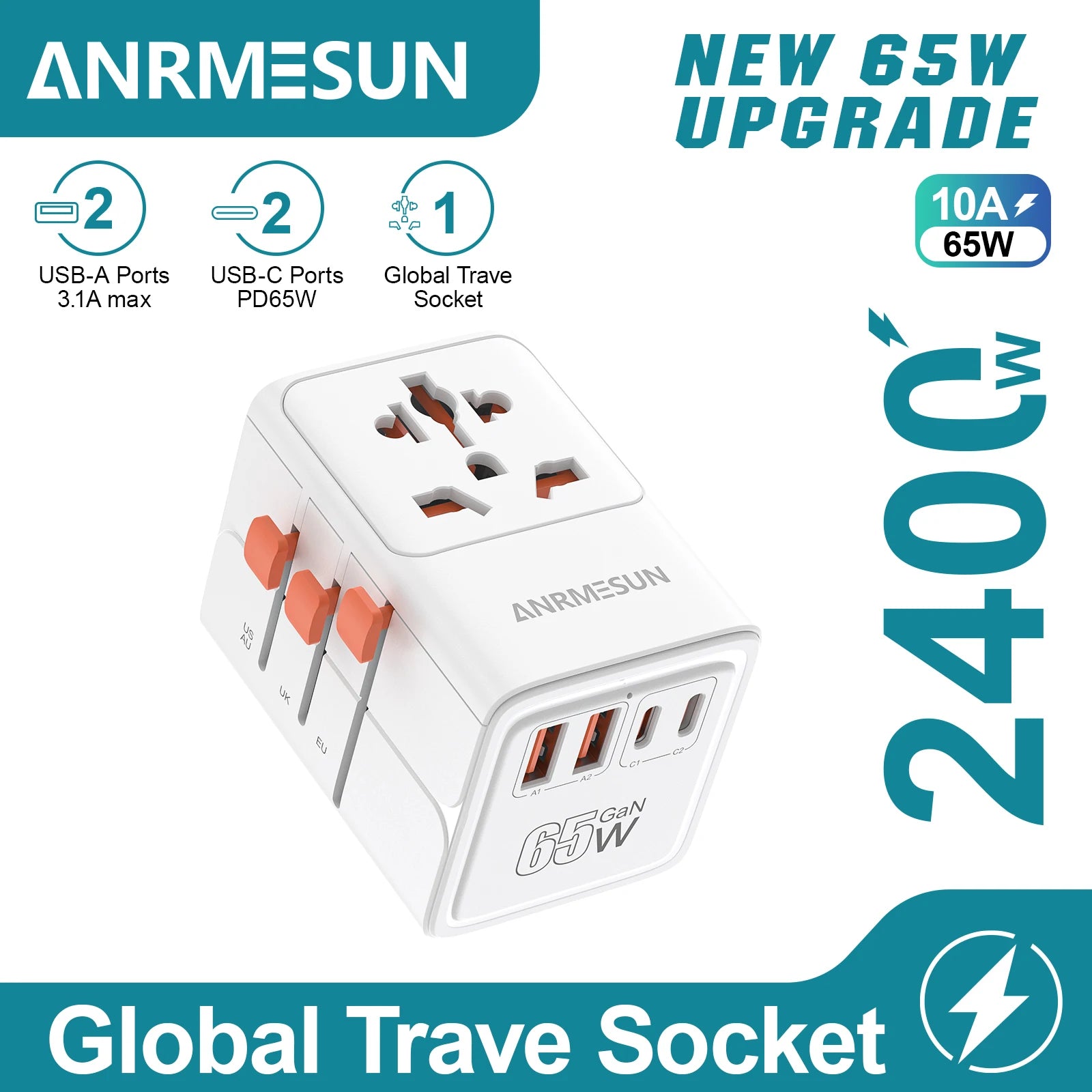 JULEV Voyage — Universal Travel Adapter