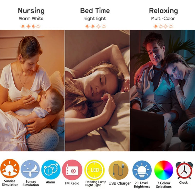 JULEV Sunrise Pro — Wake-Up Light & Alarm Clock