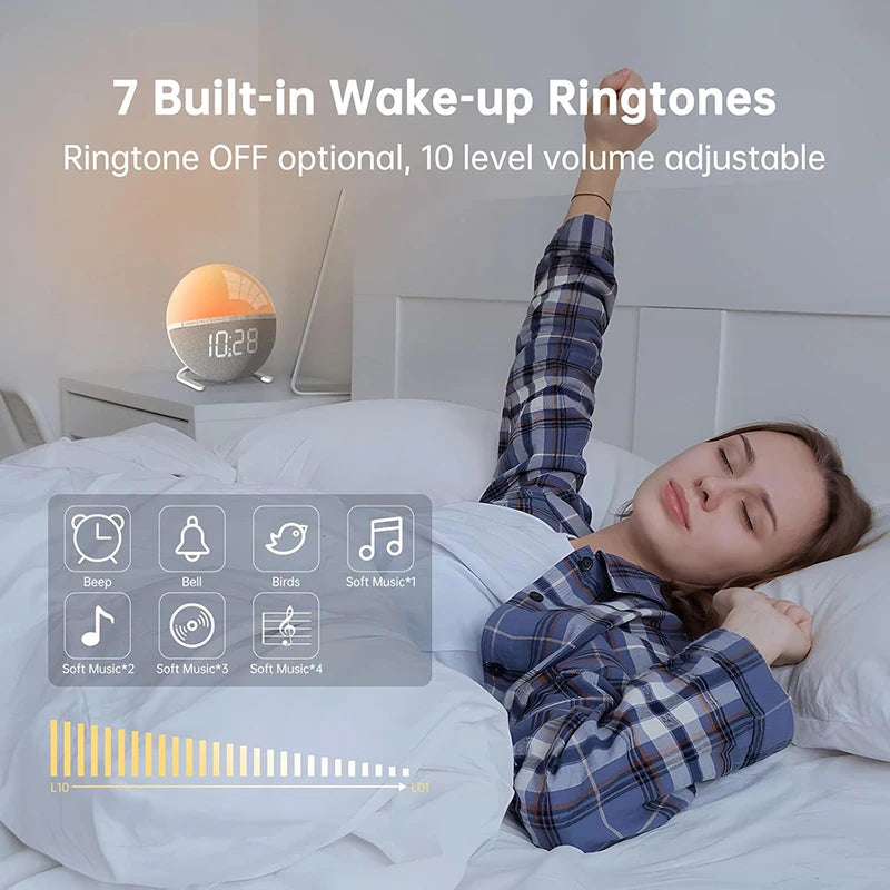 JULEV Sunrise — Wake-Up Light & Digital Clock